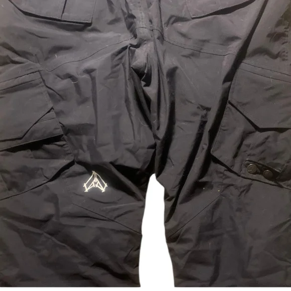SECTION Black Snowboard Ski Pants|Size L |Waterproof Cargo|Streetwear Snow Gear - Picture 5 of 9